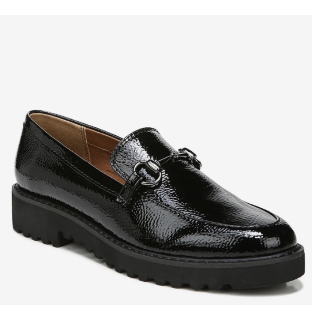 Franco Sarto Cason Horsebit Loafers -  Black Patent Leather - 8M
